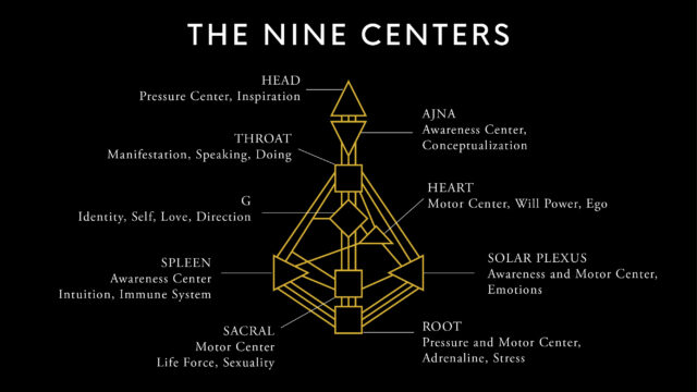 The Nine Centers in Human Design System