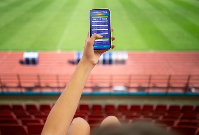 using betting app during match